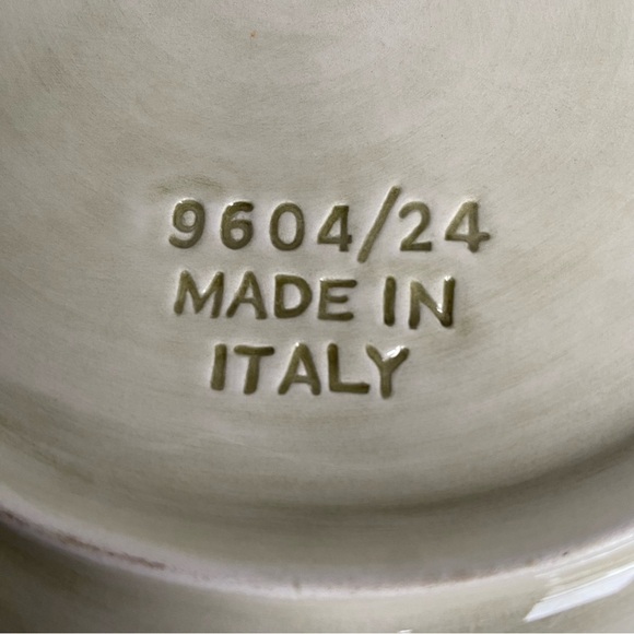 Green Cabbage Leaf Plate Made In Italy 9604/24 Ceramic Plant Shape Plate - Picture 14 of 16